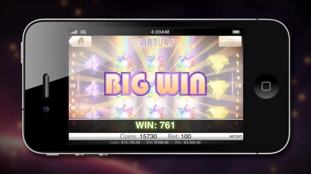 Play Starburst online slot on your iPhone